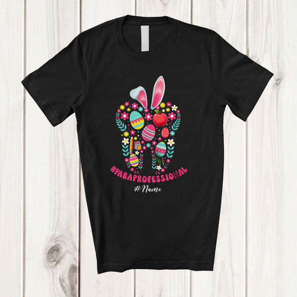 MacnyStore - Personalized Custom Name Paraprofessional; Fantastic Easter Egg Shape Bunny; Jobs Family T-Shirt