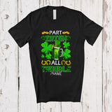 MacnyStore - Personalized Custom Name Part Irish All Trouble; Amazing St. Patrick's Day Shamrocks Beer; Drinking T-Shirt