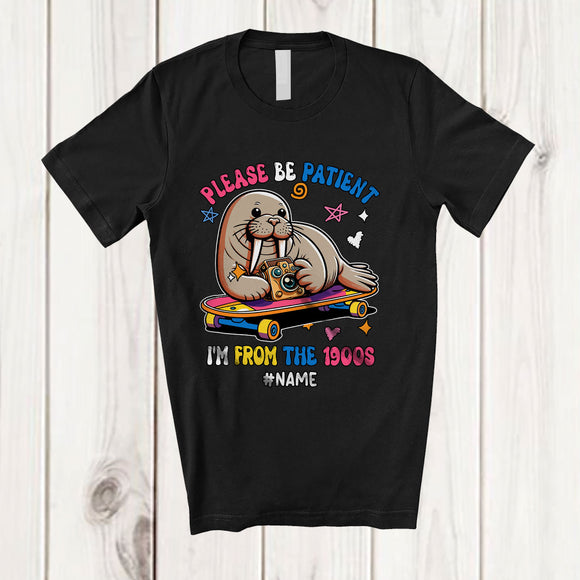 MacnyStore - Personalized Custom Name Patient I'm From The 1900s; Lovely Walrus Old Classic; Family T-Shirt