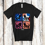 MacnyStore - Personalized Custom Name Patriotic Floral Bearded Dragon; Amusing 4th Of July American Flag T-Shirt
