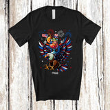 MacnyStore - Personalized Custom Name Patriotic Squad; Joyful 4th Of July Cocktail Riding Eagle Drinking Drunker T-Shirt