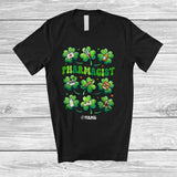 MacnyStore - Personalized Custom Name Pharmacist; Joyful St. Patrick's Day Lucky Shamrocks; Family T-Shirt