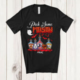 MacnyStore - Personalized Custom Name Pick Some Poison; Scary Halloween Costume Perfume Collection; Family T-Shirt