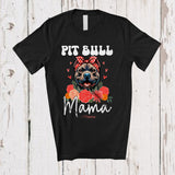 MacnyStore - Personalized Custom Name Pit Bull Mama; Adorable Mother's Day Flowers Bandana; Family T-Shirt