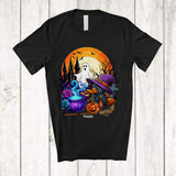 MacnyStore - Personalized Custom Name Platypus Witch; Creepy Halloween Moon Boo Ghost Wild Animal Lover T-Shirt