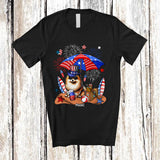 MacnyStore - Personalized Custom Name Pomeranian Relax Wait For 4th of July; Lovely US Flag Patriotic T-Shirt
