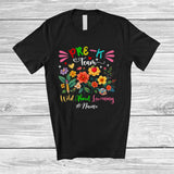 MacnyStore - Personalized Custom Name Pre-K Team Learning; Lovely First Day Of School Wildflowers Teacher T-Shirt