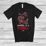 MacnyStore - Personalized Custom Name Pretend I'm A Robber; Awesome Halloween Costume Anchor Cosplay T-Shirt