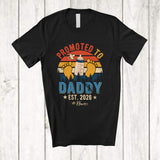 MacnyStore - Personalized Custom Name Promoted To Daddy 2026; Lovely Father's Day Vintage Retro; Pregnancy T-Shirt