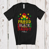 MacnyStore - Personalized Custom Name Proud Black Daddy; Lovely Juneteenth Afro Strong Hand African Family T-Shirt