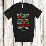 MacnyStore - Personalized Custom Name Proud Daddy 2025 3rd Grade Graduate; Happy Father's Day Family T-Shirt