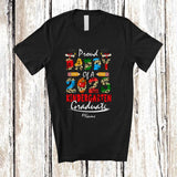 MacnyStore - Personalized Custom Name Proud Daddy 2025 Kindergarten Graduate; Happy Father's Day Family T-Shirt