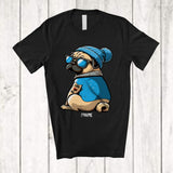 MacnyStore - Personalized Custom Name Pug I Love Dad; Lovely Father's Day Pug Tattooed on Hand T-Shirt