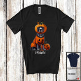 MacnyStore - Personalized Custom Name Pumpkin Great Dane; Humorous Halloween Family T-Shirt