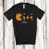 MacnyStore - Personalized Custom Name Pumpkin Pie Eating Candy Corn; Joyful Halloween Testing Food Lover T-Shirt