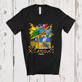 MacnyStore - Personalized Custom Name Rat On School Bus; Amusing Back To School Bus Driver Teacher T-Shirt