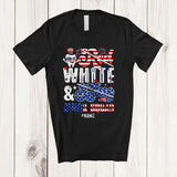 MacnyStore - Personalized Custom Name Red White And Blue Dental Squad; Humorous 4th of July Teeth Patriotic T-Shirt