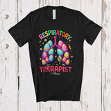 MacnyStore - Personalized Custom Name Respiratory Therapist; Cheerful Easter Egg Hunting Lungs; Family T-Shirt