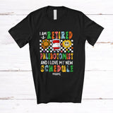 MacnyStore - Personalized Custom Name Retired Phlebotomist Love New Schedule; Joyful Mother's Day Retirement T-Shirt