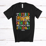MacnyStore - Personalized Custom Name Retired Principal Love New Schedule; Joyful Mother's Day Retirement T-Shirt