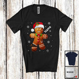 MacnyStore - Personalized Custom Name Santa Gingerbread Man Snap; Amazing Christmas Cookie; Baker T-Shirt