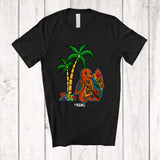 MacnyStore - Personalized Custom Name Sea Lion Surfer; Joyful Summer Vacation Hawaiian Surfing Lover T-Shirt