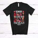 MacnyStore - Personalized Custom Name Senior Aunt Class 2025 You're Crying; Lovely Mother's Day Leopard T-Shirt