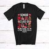 MacnyStore - Personalized Custom Name Senior Nana Class 2025 You're Crying; Lovely Mother's Day Leopard T-Shirt