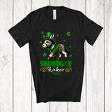 MacnyStore - Personalized Custom Name Shamrock Shaker; Humorous St. Patrick's Day Leprechaun Donkey; Farmer T-Shirt