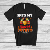 MacnyStore - Personalized Custom Name She's My Sweet Potato; Happy Thanksgiving Potato Turkey; Couple T-Shirt