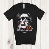 MacnyStore - Personalized Custom Name Sheep Boo Ghost Cosplay; Lovely Halloween Sheep Sunglasses; Farmer T-Shirt