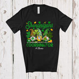 MacnyStore - Personalized Custom Name Shenanigans Coordinator; Lovely St. Patrick's Day 3 Leopard Gnomes T-Shirt
