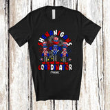 MacnyStore - Personalized Custom Name Shenanigans Coordinator; Proud 4th Of July Three Firecrackers Fireworks T-Shirt