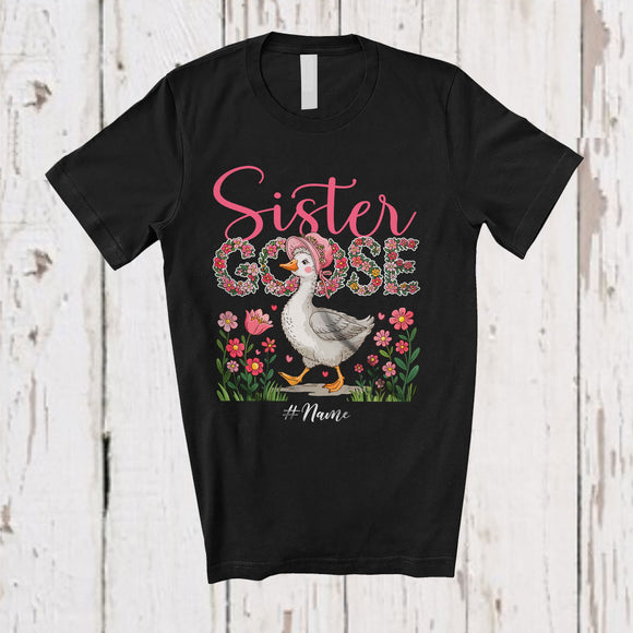 MacnyStore - Personalized Custom Name Sister Goose; Joyful Mother's Day Jokes Sister; Farming Farmer T-Shirt