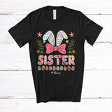 MacnyStore - Personalized Custom Name Sister; Amazing Easter Bunny Ear Egg Hunting; Family Group T-Shirt