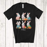 MacnyStore - Personalized Custom Name Six Easter Bunnies; Fantastic Easter Bunny Hunting Eggs Carrots T-Shirt