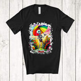MacnyStore - Personalized Custom Name Skeleton LGBT Holding Umbrella; Joyful LGBTQ Gay Skeleton T-Shirt