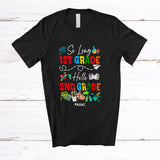 MacnyStore - Personalized Custom Name So Long 1st Grade Hello 2nd Grade; Lovely First Day Of School Teacher T-Shirt