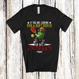 MacnyStore - Personalized Custom Name Soft Serve Get Ice Cream; Humorous Pickle Sport Pickleballs Player T-Shirt
