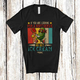 MacnyStore - Personalized Custom Name Soft Serve Get Ice Cream; Joyful Pickle Pickleballs Player; Vintage Retro T-Shirt