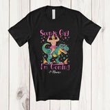 MacnyStore - Personalized Custom Name Sounds Gay I'm Coming; Humorous LGBTQ Gay Pride Man On T-Rex T-Shirt
