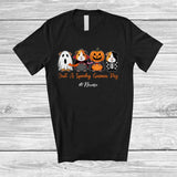 MacnyStore - Personalized Custom Name Spooky Guinea Pig; Lovely Halloween Four Guinea Pig Boo Pumpkin T-Shirt