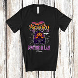 MacnyStore - Personalized Custom Name Spooky Mother in law; Amazing Halloween Messy Bun Hair Pumpkin; Family T-Shirt