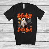 MacnyStore - Personalized Custom Name Spooky Season; Humorous Halloween Pigeon Boo Ghost Cosplay T-Shirt