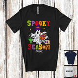 MacnyStore - Personalized Custom Name Spooky Season; Lovely Halloween Boo Ghost Witch; Candy Lover T-Shirt