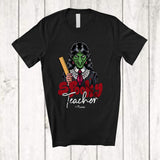 MacnyStore - Personalized Custom Name Spooky Teacher; Scary Halloween Witch Cosplay; Proud Jobs T-Shirt