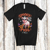MacnyStore - Personalized Custom Name Spooky With My Pigs; Amazing Halloween Pig Sunglasses Coffee T-Shirt