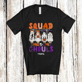 MacnyStore - Personalized Custom Name Squad Ghouls; Lovely Halloween Girl Women Boo Ghost Cosplay; Farmer T-Shirt