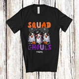 MacnyStore - Personalized Custom Name Squad Ghouls; Lovely Halloween Three Cow Boo Ghost Cosplay; Farmer T-Shirt