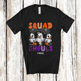 MacnyStore - Personalized Custom Name Squad Ghouls; Lovely Halloween Three Duck Boo Ghost Cosplay; Farmer T-Shirt